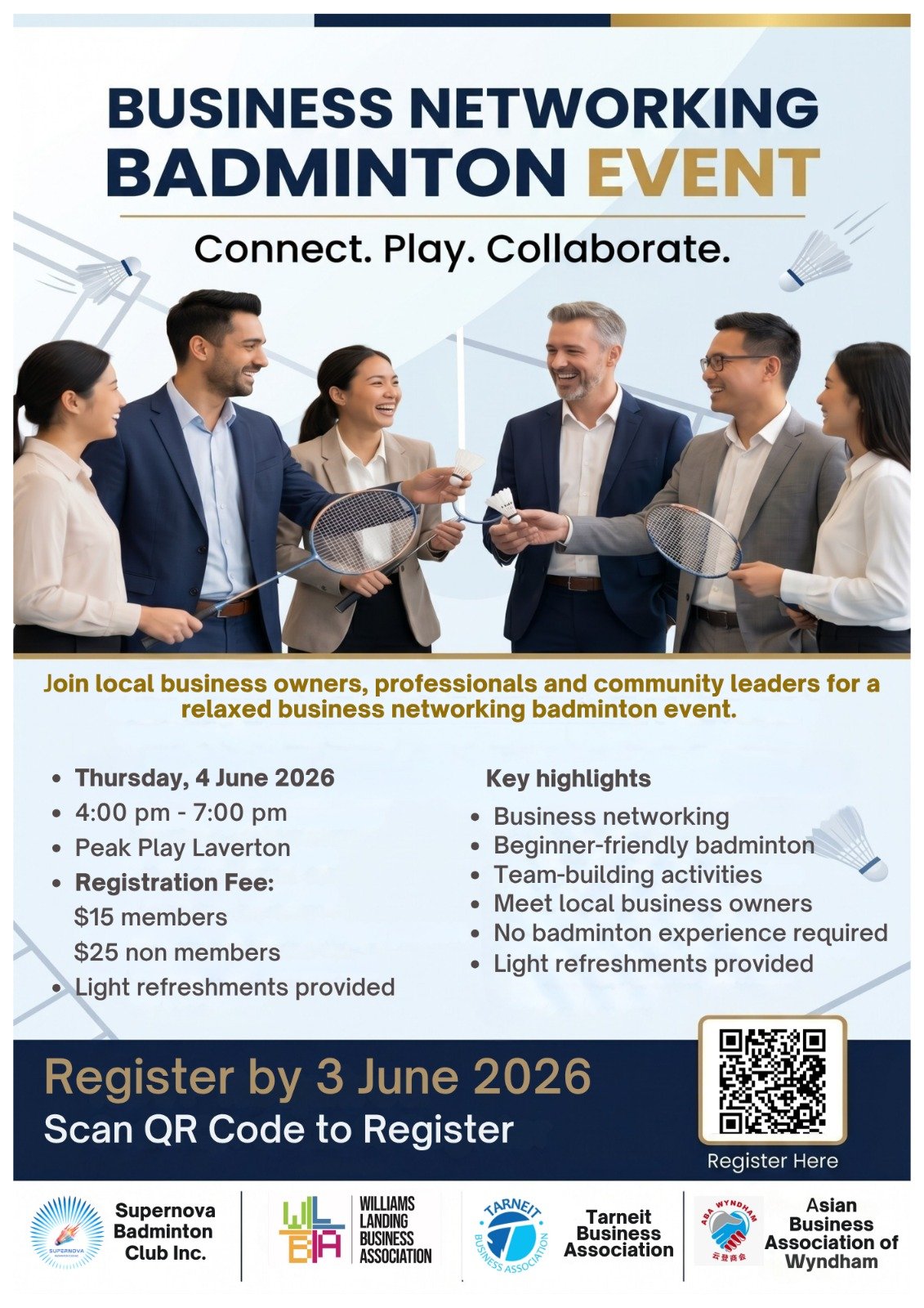 BUSINESS NETWORKING BADMINTON EVENT